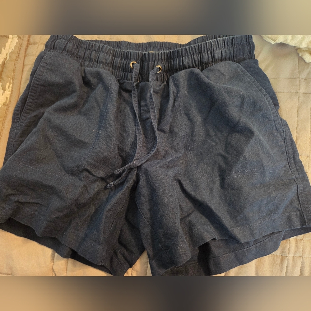 Amazon Essentials Navy Blue Elastic Waist Shorts
